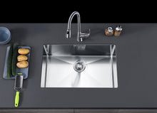 Load image into Gallery viewer, Vuzati 27" L X 18" W Undermount Stainless Steel Kitchen Sink - Stainless Steel Undermount Sink - Deep Single Bowl Sink Basin - Basket Strainer