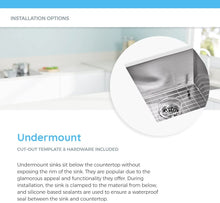 Load image into Gallery viewer, Vuzati 32" 60/40 Undermount Stainless Steel Kitchen Sink - Stainless Steel Undermount Sink - Left Bowl Big Basin/ Right Bowl Small Basin - Basket Strainers - Bottom Grids