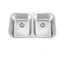 Load image into Gallery viewer, Vuzati 31" L X 18" W Undermount Stainless Steel Kitchen Sink - Stainless Steel Undermount Sink - Double Bowl Sink Basin (50/50) - Basket Strainers