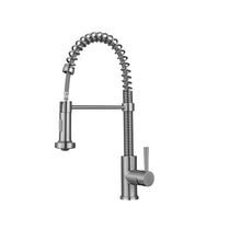 Load image into Gallery viewer, Vuzati Single Handle High Arc Brushed Nickel Pull Down Sprayer Kitchen Faucet, Single Lever Stainless Steel Kitchen Sink Faucet with 360 Degree Swivel. Premium SS304 Stainless Steel Construction-1879